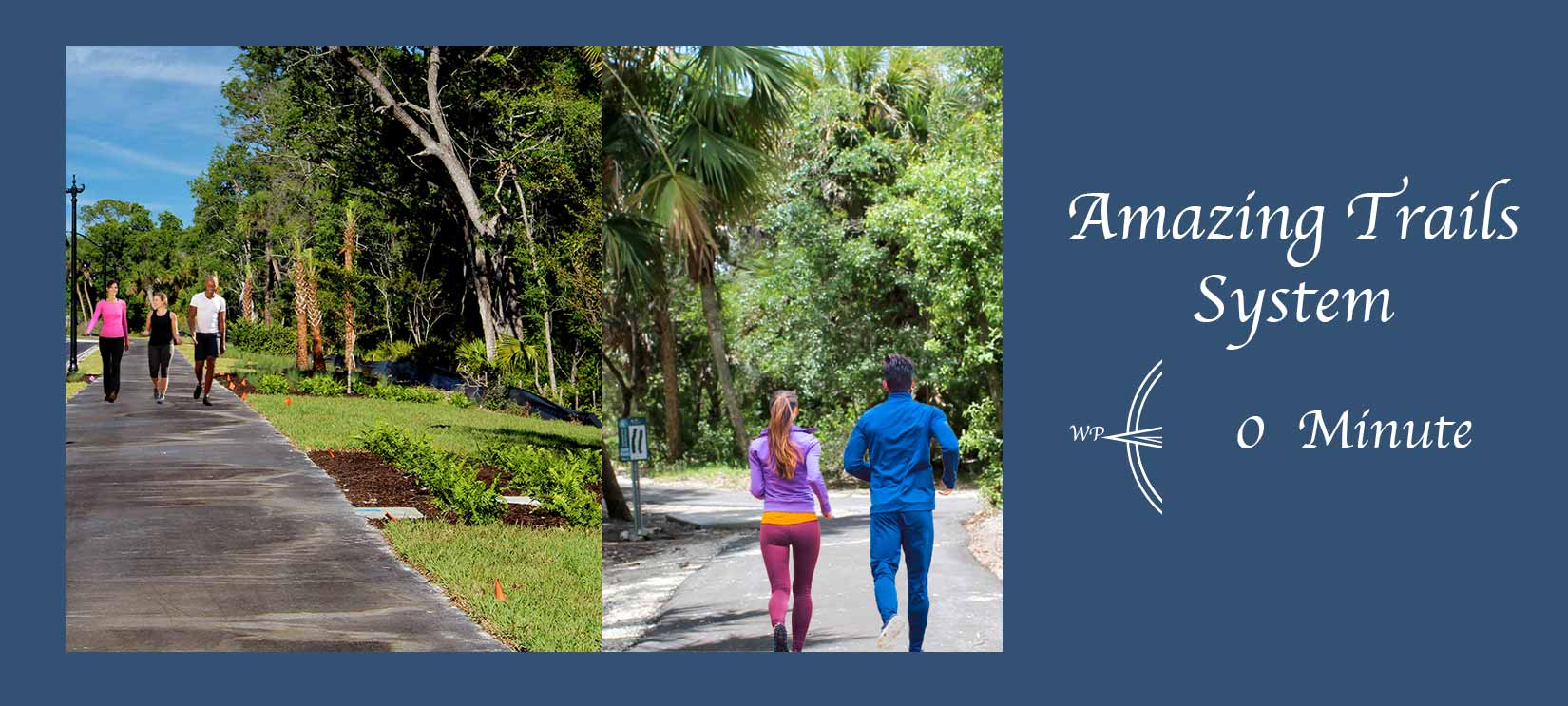 West Port has miles of trails and paths in the master planned community and through adjacent Centennial Park