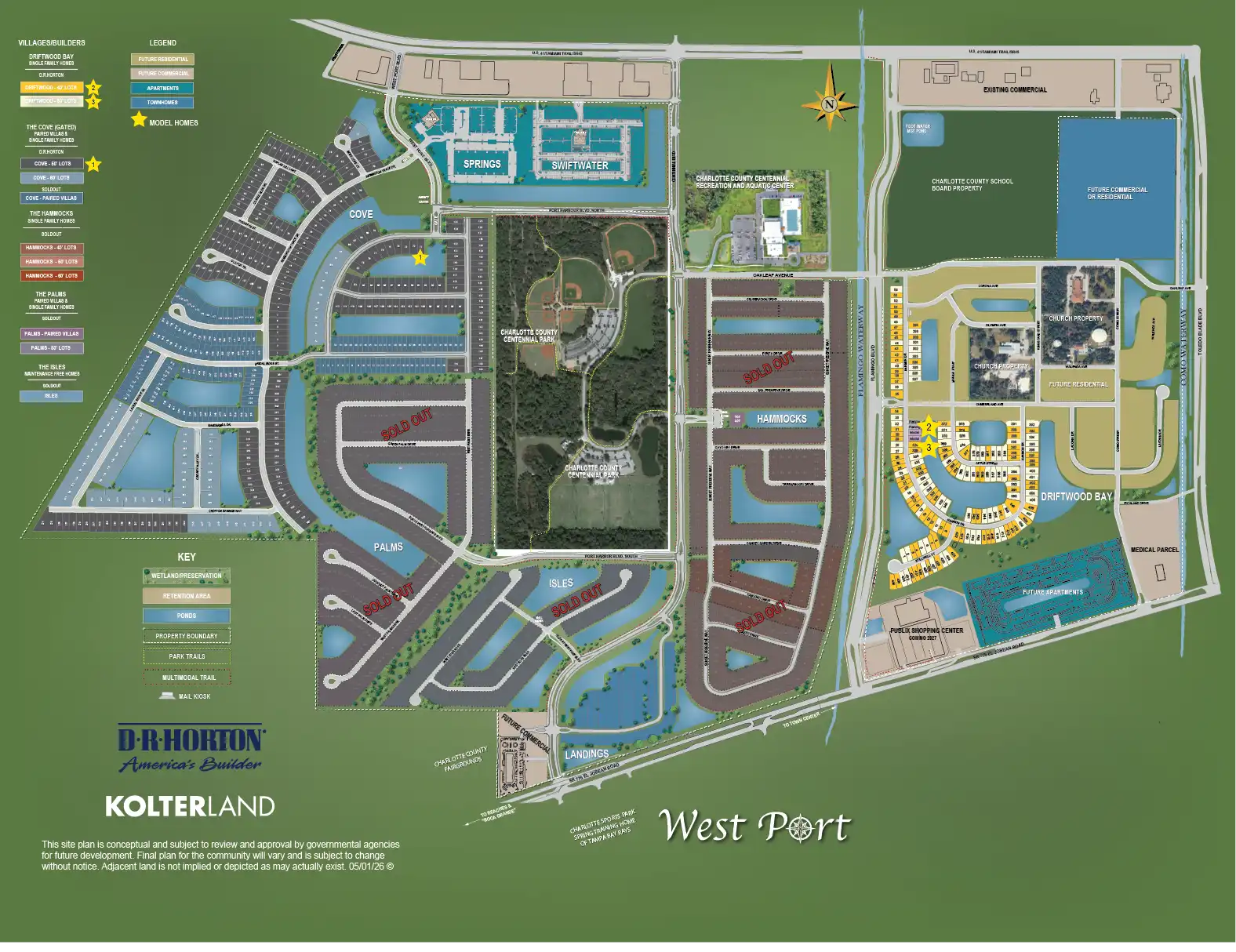 West Port Site Plan Port Charlotte Fl