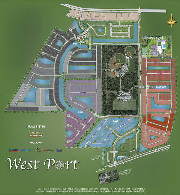 West Port and Centennial Park Trail System Port Charlotte